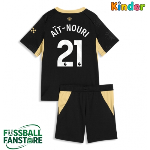 Manchester City Rayan Ait-Nouri #21 Replik Auswärtstrikot Kinder 2026-27 Kurzarm (+ Kurze Hosen)